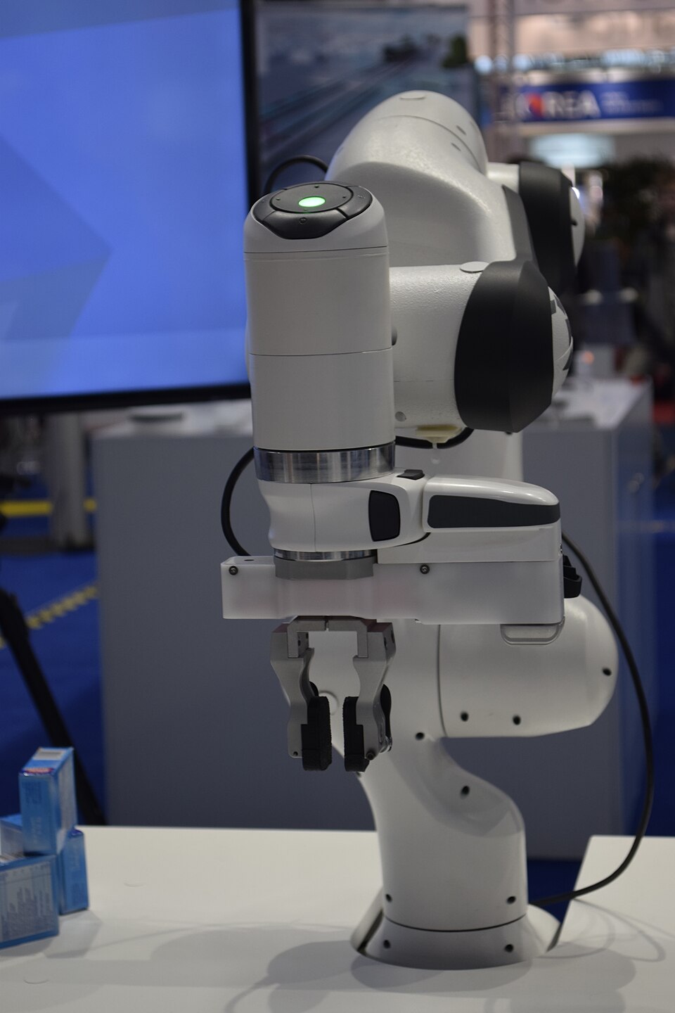Franka Emika robotic arm with a two-finger gripper